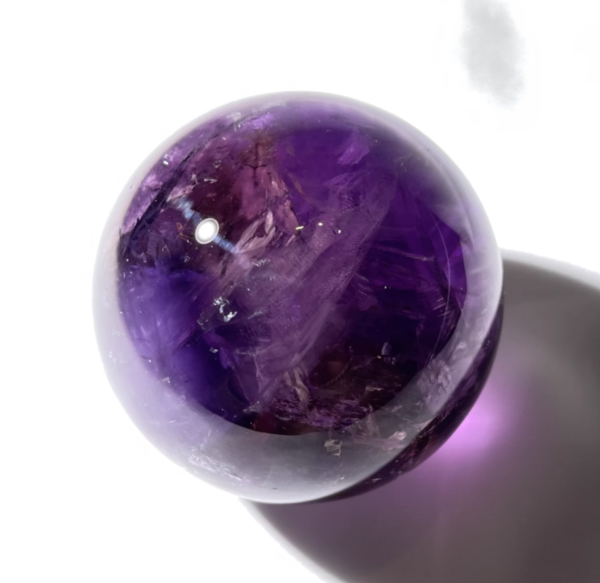 Natural amethyst ball